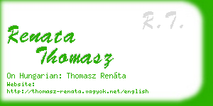 renata thomasz business card